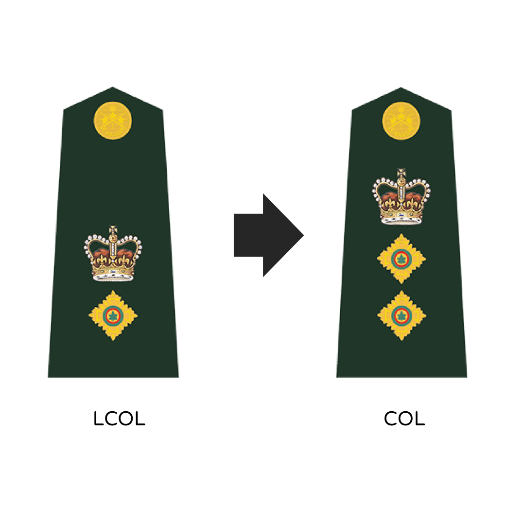 NO. 2 MESS STANDARD: ARMY - RANK CHANGE