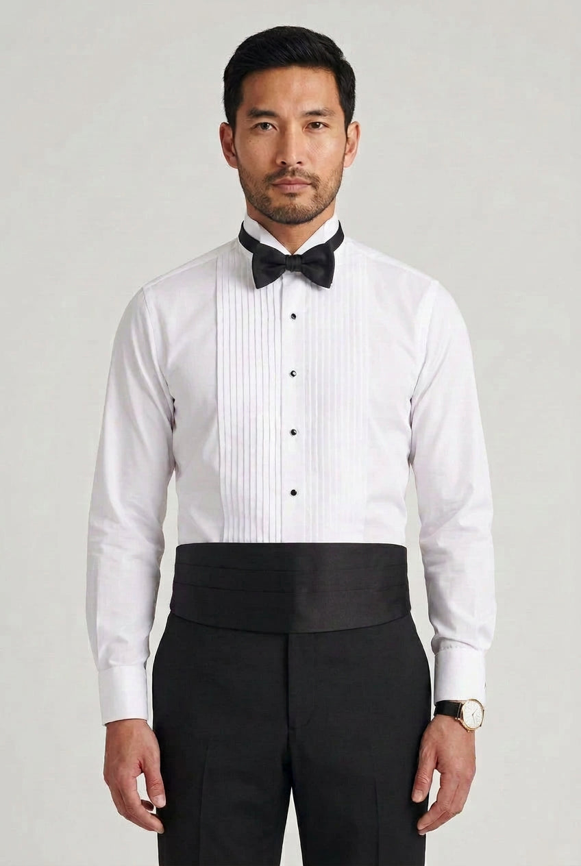 The Pleated Bib Front Tuxedo Shirt